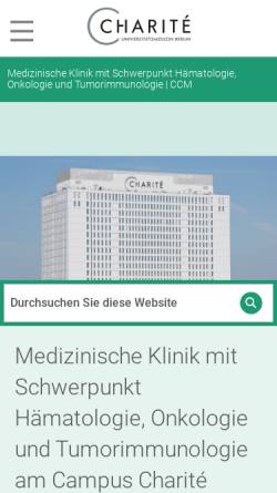 Vorschau der mobilen Webseite www.tumor-online.de, Tumor-Online