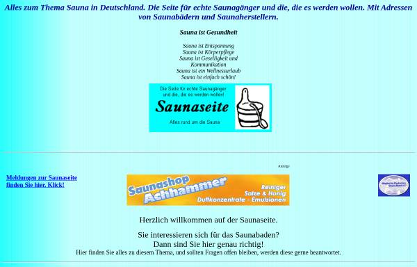 Vorschau von www.saunaseite.de, Saunaseite