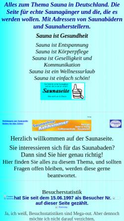 Vorschau der mobilen Webseite www.saunaseite.de, Saunaseite