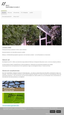 Vorschau der mobilen Webseite www.bau-architekten.de, Bund Architektur & Umwelt e.V.
