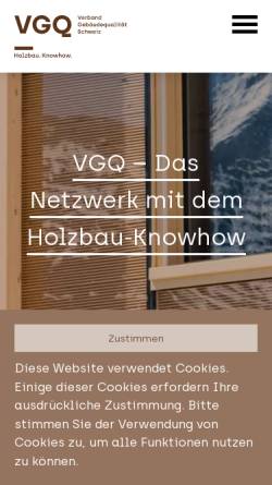 Vorschau der mobilen Webseite vgq.ch, Schweizerischer Verband für geprüfte Qualitätshäuser