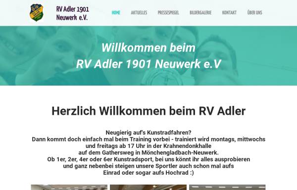 Vorschau von www.rvadler.de, RV Adler Mönchengladbach Neuwerk 1901 e.V.