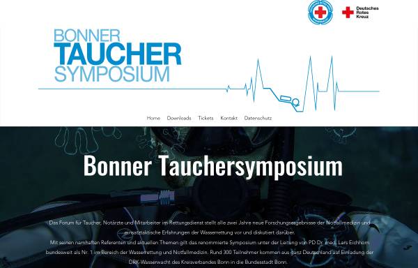 Vorschau von www.bonner-tauchersymposium.de, Bonner Tauchersymposium