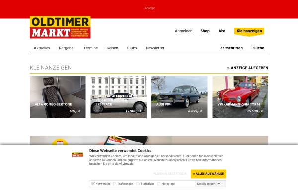 Vorschau von www.oldtimer-markt.de, Oldtimer-Markt