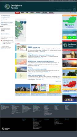 Vorschau der mobilen Webseite www.zamg.ac.at, Zentralanstalt für Meteorologie und Geodynamik