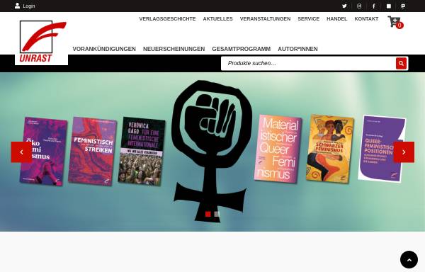 Vorschau von www.unrast-verlag.de, Unrast - Bücher der Kritik