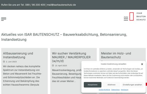 Vorschau von www.isarbautenschutz.de, Isar Bautenschutz GmbH