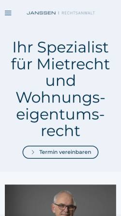 Vorschau der mobilen Webseite www.bjh-recht.de, BJH Rechtsanwälte