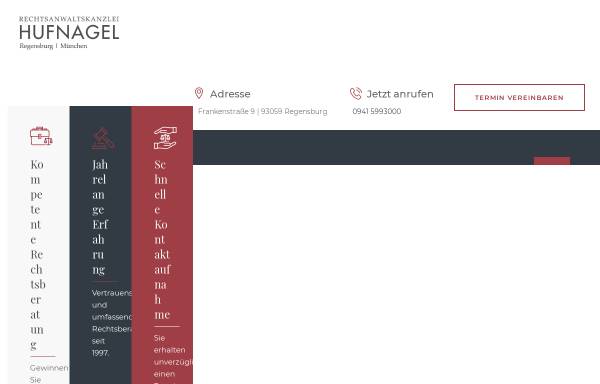 Vorschau von www.kanzlei-hufnagel.de, Hufnagel & Kollegen