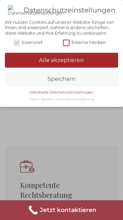 Vorschau der mobilen Webseite www.kanzlei-hufnagel.de, Hufnagel & Kollegen
