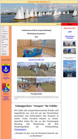 Vorschau der mobilen Webseite www.ssc-anklam.de, Seesportclub Anklam e.V.