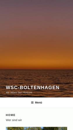 Vorschau der mobilen Webseite www.wsc-boltenhagen.de, Wassersport und Segelverein Boltenhagen e.V.