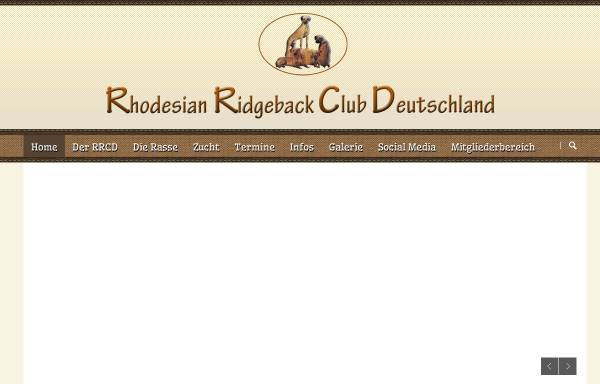 Vorschau von www.rrcd.de, Rhodesian Ridgeback Club Deutschland e.V.