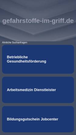 Gefahrstoffe im Griff