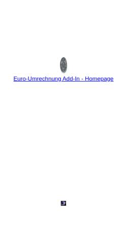 Vorschau der mobilen Webseite www.euro-umrechnung-add-in.de, Euro-Umrechnung Add-In für Excel