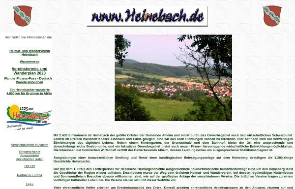 Vorschau von heinebach.de, Heinebach