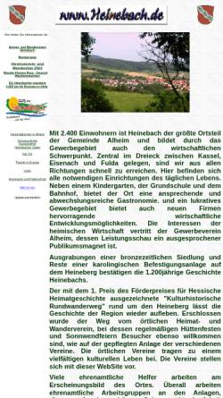 Vorschau der mobilen Webseite heinebach.de, Heinebach