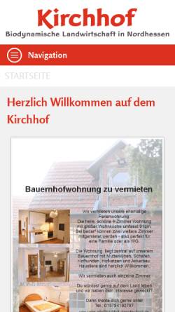 Vorschau der mobilen Webseite kirchhof-oberellenbach.de, Verein zur Pflege von Mensch und Erde e.V.