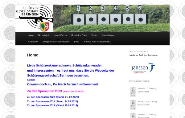 Vorschau von www.sg-beringen.ch, Schützengesellschaft Beringen