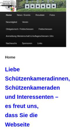 Vorschau der mobilen Webseite www.sg-beringen.ch, Schützengesellschaft Beringen