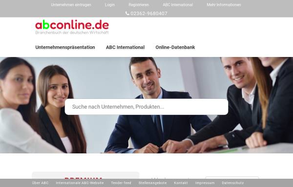 Vorschau von www.abconline.de, ABC der deutschen Wirtschaft GmbH