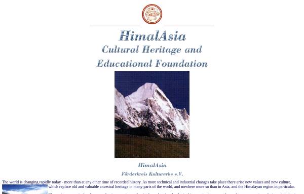 Vorschau von www.himalasia.org, Himalasia - Cultural Heritage and Educational Foundation
