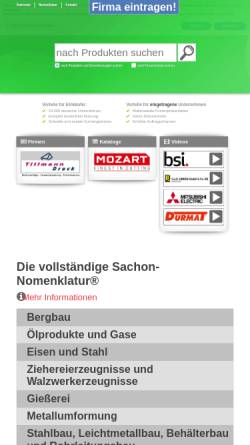 Vorschau der mobilen Webseite www.diedeutscheindustrie.de, BDI-Einkaufsführer - Die Deutsche Industrie