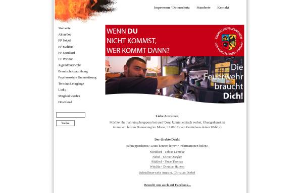 Vorschau von www.feuerwehr-amrum.de, Feuerwehr Insel Amrum