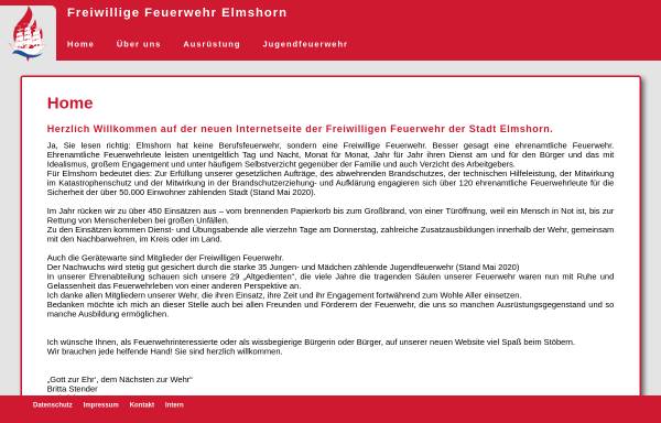 Vorschau von feuerwehr-elmshorn.de, Freiwillige Feuerwehr Elmshorn