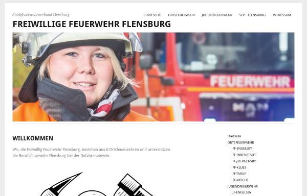 Vorschau von www.ff-flensburg.de, Freiwillige Feuerwehr Flensburg
