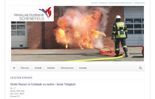 Vorschau von www.feuerwehr-schenefeld.de, Freiwillige Feuerwehr Schenefeld