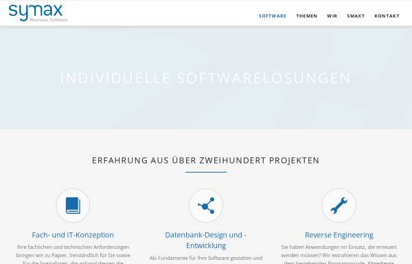 Vorschau von www.symax.de, SYMAX Business Software AG