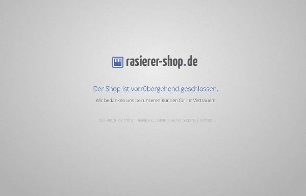 Vorschau von www.rasierer-shop.de, Rasierer-Shop.de Werner Hering