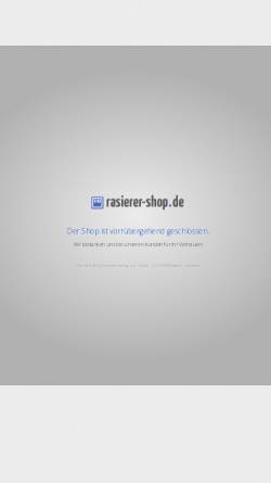 Vorschau der mobilen Webseite www.rasierer-shop.de, Rasierer-Shop.de Werner Hering