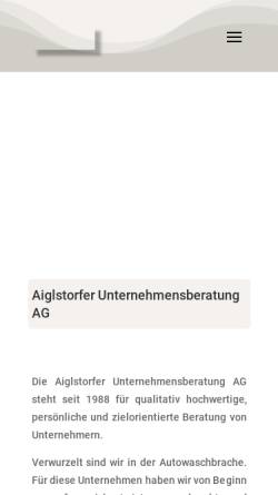 Vorschau der mobilen Webseite www.m-a-consulting.de, Aiglstorfer Unternehmensberatung AG