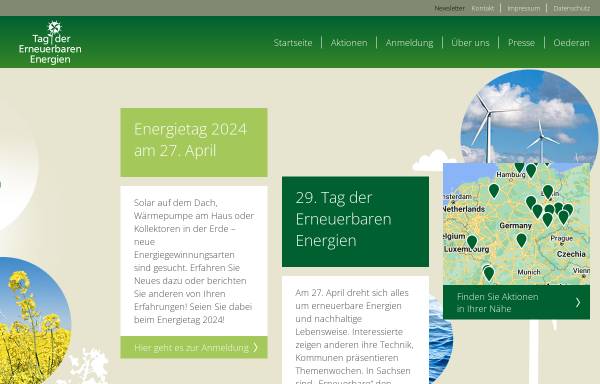 Vorschau von www.energietag.de, Tag der erneuerbaren Energien