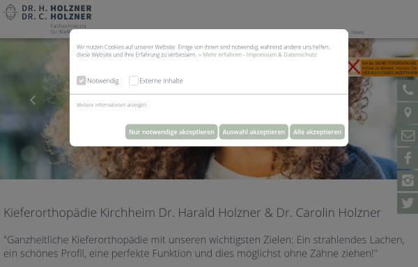 Vorschau von www.dr-holzner.de, Dr. Harald Holzner Kieferorthopäde