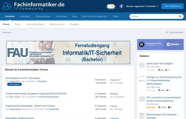 Vorschau von www.fachinformatiker.de, Fachinformatiker.de
