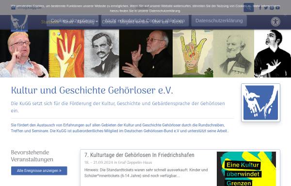 Vorschau von www.kugg.de, KuGG - Kultur und Geschichte Gehörloser e.V.