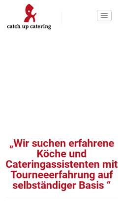 Vorschau der mobilen Webseite www.catchup-catering.de, CatchUp-Catering