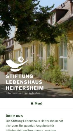 Vorschau der mobilen Webseite www.lebenshaus-heitersheim.de, Lebenshaus Heitersheim