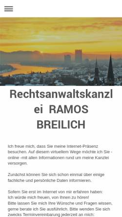 Vorschau der mobilen Webseite www.ramosbreilich.de, Breilich Fabio Ramos