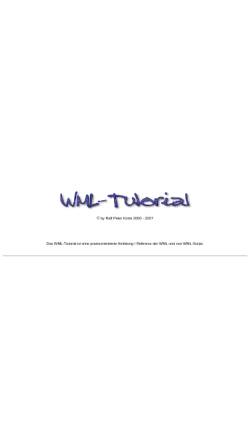 Vorschau der mobilen Webseite www.wml-tutorial.de, WML-Tutorial