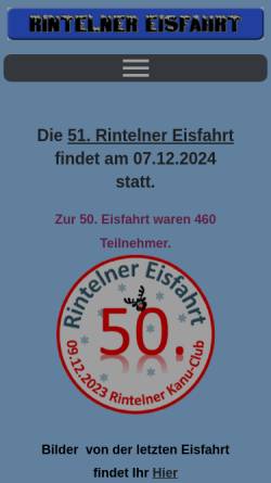 Vorschau der mobilen Webseite rintelner-eisfahrt.de, Rintelner Eisfahrt
