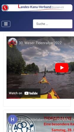 Vorschau der mobilen Webseite www.weser-tidenrallye.de, Weser-Tidenrallye