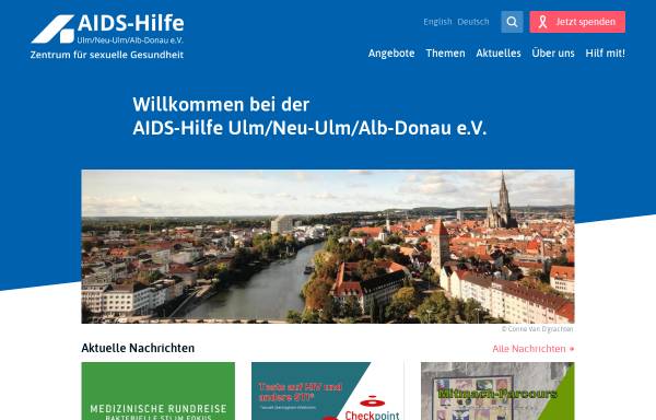 Vorschau von www.aidshilfe-ulm.de, AIDS-Hilfe Ulm/Neu-Ulm/Alb-Donau e.V.