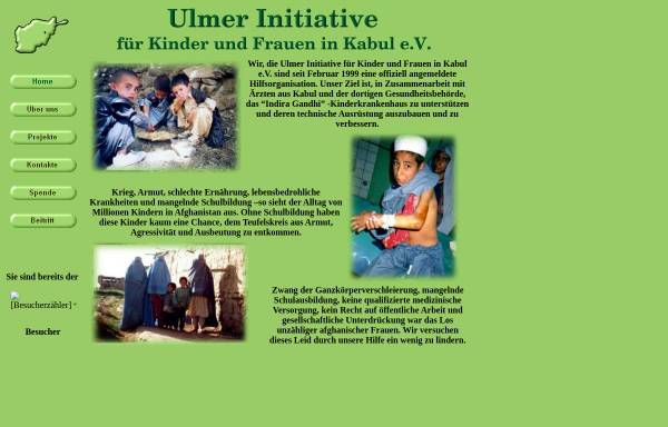 Vorschau von www.ulmer-initiative-fuer-kabul.de, Ulmer Initiative für Frauen und Kinder in Kabul e. V.