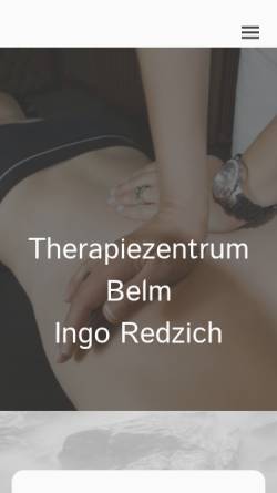 Vorschau der mobilen Webseite www.therapiezentrum-belm.de, Therapiezentrum Belm