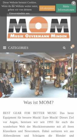 Vorschau der mobilen Webseite www.musik-oevermann.de, Musik Oevermann GmbH