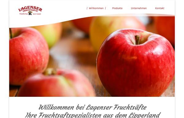 Vorschau von www.lagenser.de, Lagenser Fruchtsäfte - Koch Getränke GmbH